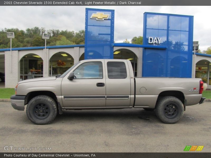 Light Pewter Metallic / Dark Charcoal 2003 Chevrolet Silverado 1500 Extended Cab 4x4