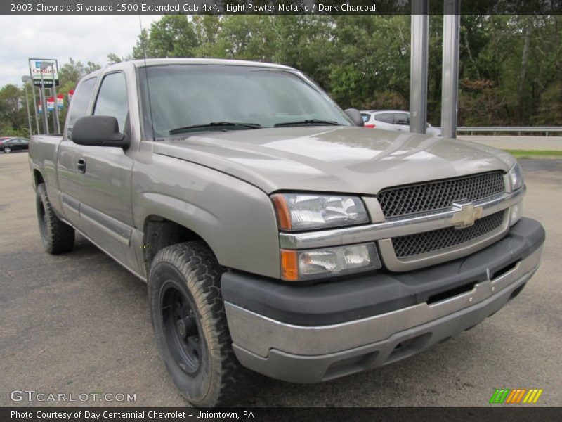 Light Pewter Metallic / Dark Charcoal 2003 Chevrolet Silverado 1500 Extended Cab 4x4