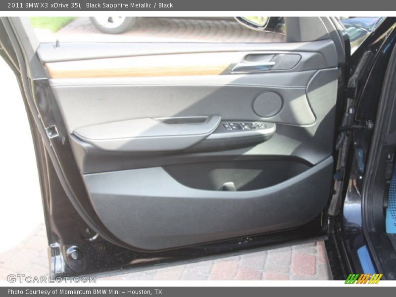 Black Sapphire Metallic / Black 2011 BMW X3 xDrive 35i