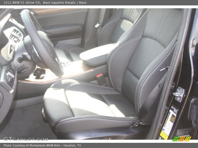 Black Sapphire Metallic / Black 2011 BMW X3 xDrive 35i