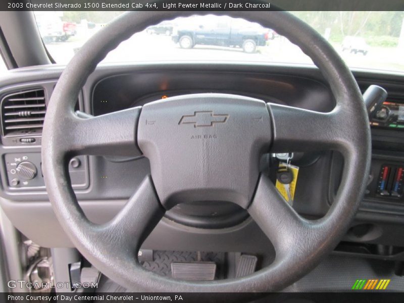 Light Pewter Metallic / Dark Charcoal 2003 Chevrolet Silverado 1500 Extended Cab 4x4