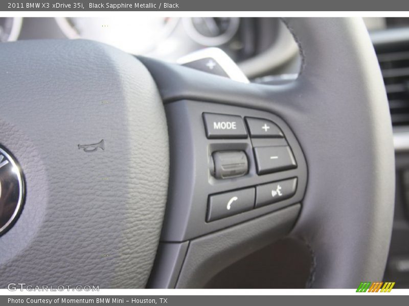 Black Sapphire Metallic / Black 2011 BMW X3 xDrive 35i