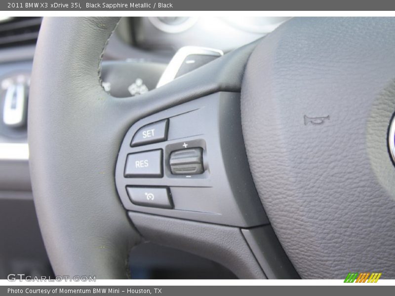 Black Sapphire Metallic / Black 2011 BMW X3 xDrive 35i