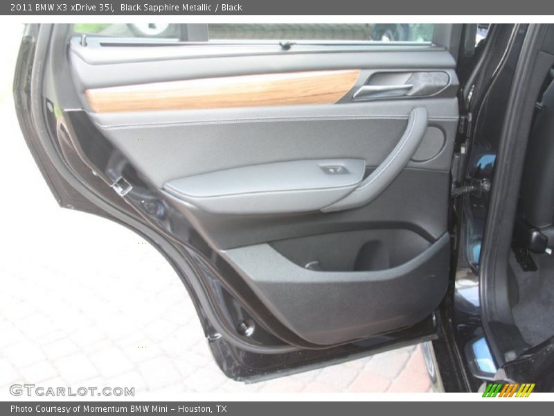 Black Sapphire Metallic / Black 2011 BMW X3 xDrive 35i