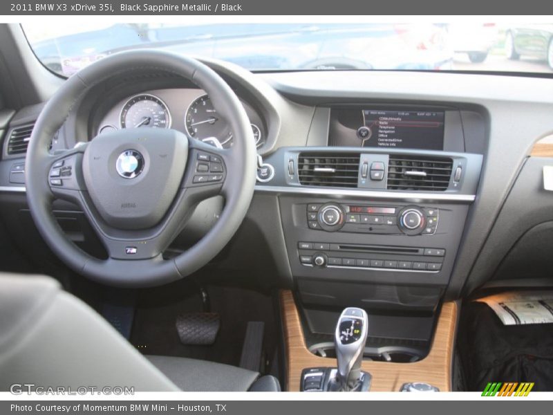 Black Sapphire Metallic / Black 2011 BMW X3 xDrive 35i