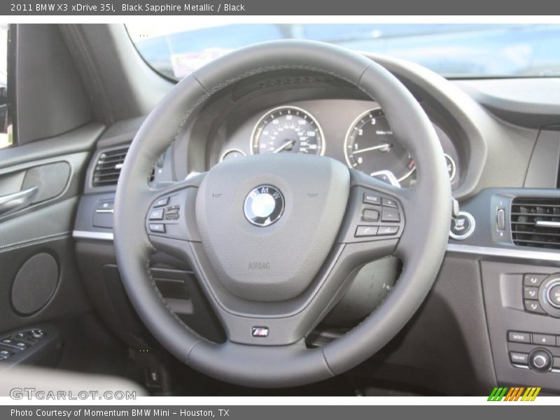 Black Sapphire Metallic / Black 2011 BMW X3 xDrive 35i