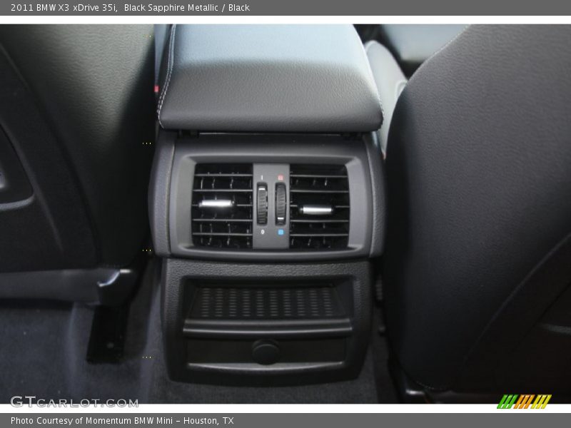 Black Sapphire Metallic / Black 2011 BMW X3 xDrive 35i