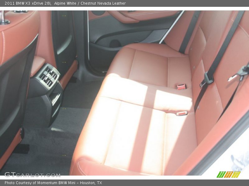 Alpine White / Chestnut Nevada Leather 2011 BMW X3 xDrive 28i