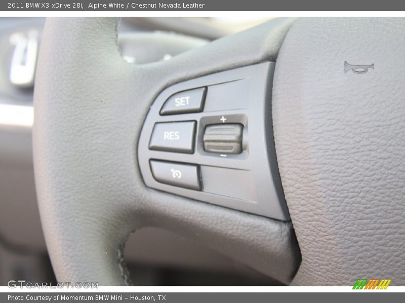 Alpine White / Chestnut Nevada Leather 2011 BMW X3 xDrive 28i
