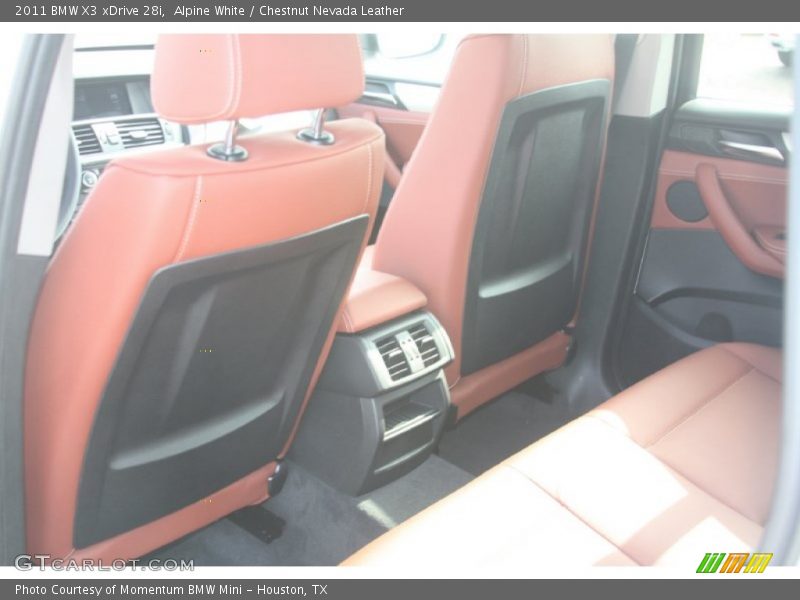 Alpine White / Chestnut Nevada Leather 2011 BMW X3 xDrive 28i