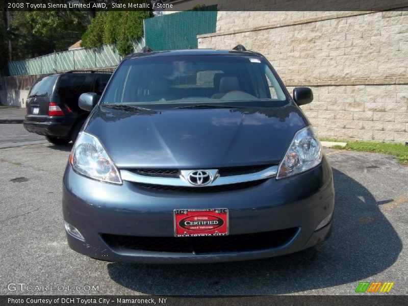 Slate Metallic / Stone 2008 Toyota Sienna Limited AWD