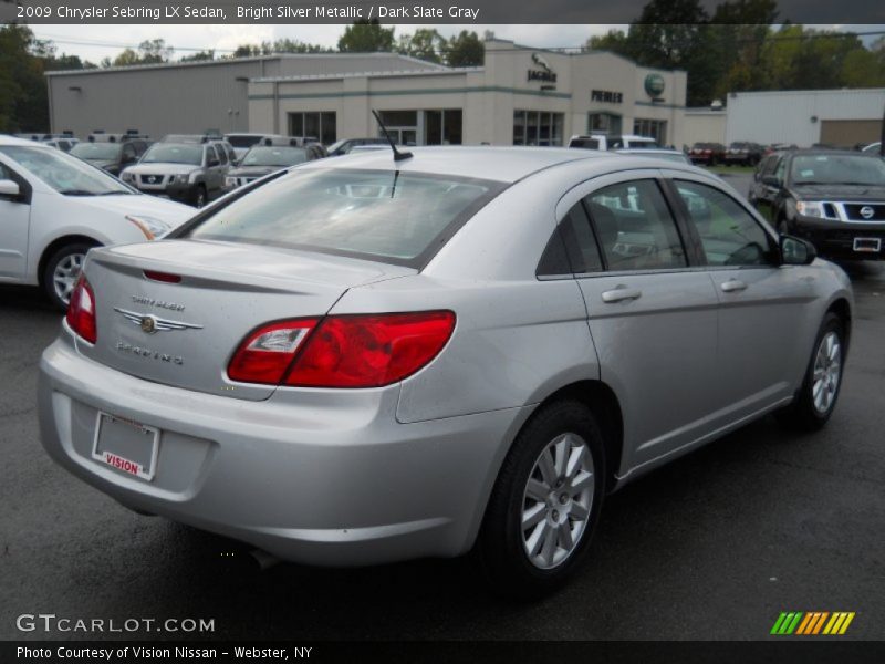 Bright Silver Metallic / Dark Slate Gray 2009 Chrysler Sebring LX Sedan