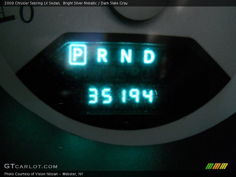Bright Silver Metallic / Dark Slate Gray 2009 Chrysler Sebring LX Sedan