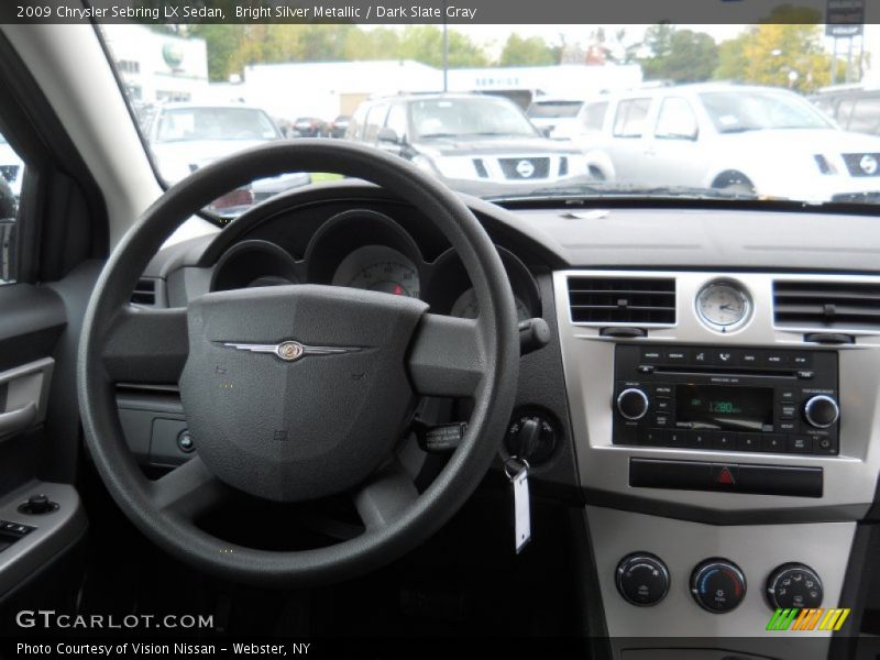 Bright Silver Metallic / Dark Slate Gray 2009 Chrysler Sebring LX Sedan