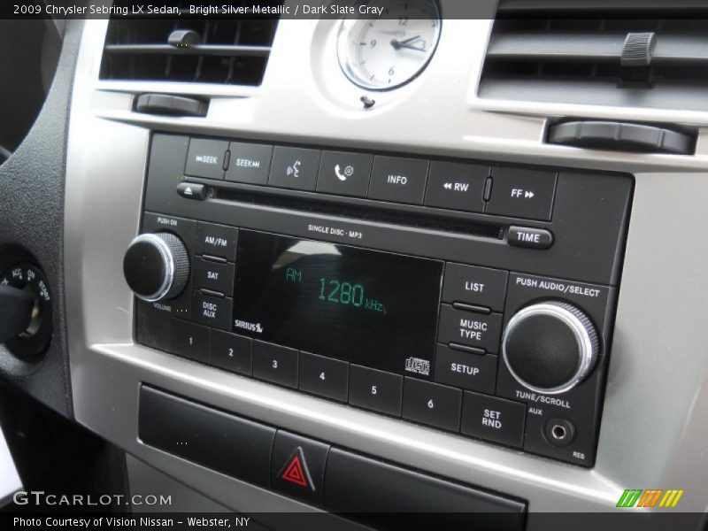 Bright Silver Metallic / Dark Slate Gray 2009 Chrysler Sebring LX Sedan