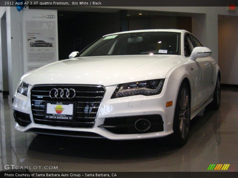 Ibis White / Black 2012 Audi A7 3.0T quattro Premium