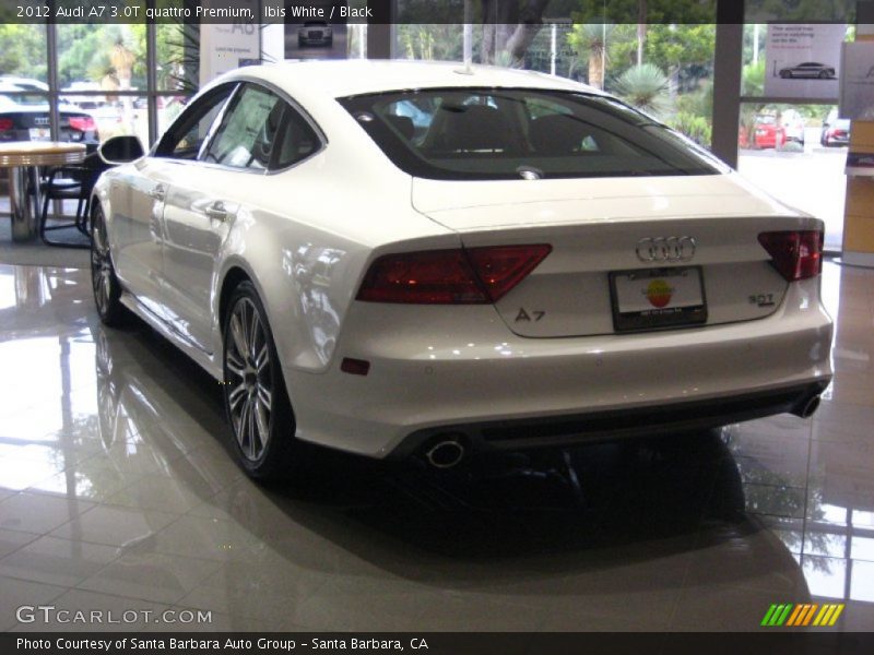 Ibis White / Black 2012 Audi A7 3.0T quattro Premium