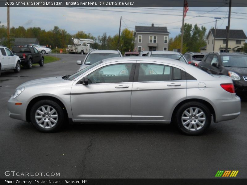 Bright Silver Metallic / Dark Slate Gray 2009 Chrysler Sebring LX Sedan