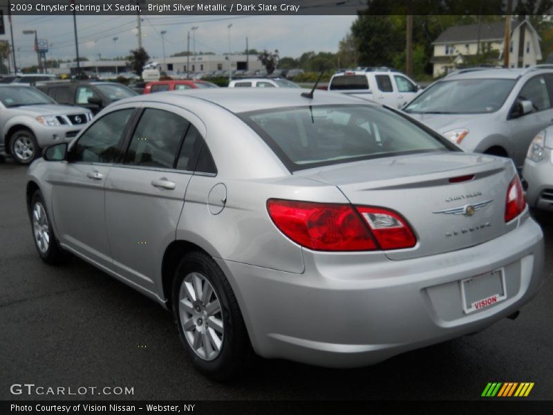 Bright Silver Metallic / Dark Slate Gray 2009 Chrysler Sebring LX Sedan