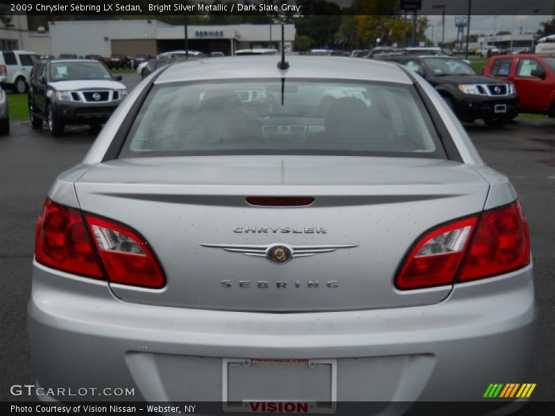 Bright Silver Metallic / Dark Slate Gray 2009 Chrysler Sebring LX Sedan