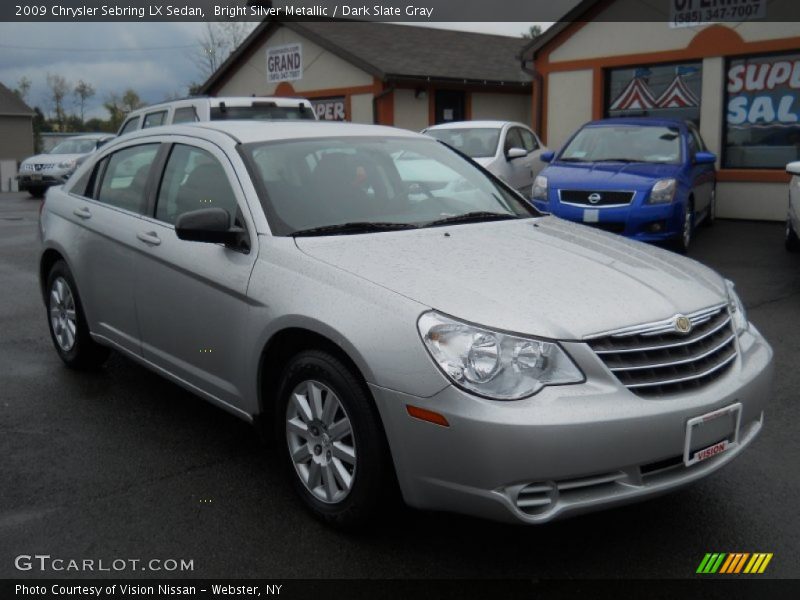 Bright Silver Metallic / Dark Slate Gray 2009 Chrysler Sebring LX Sedan