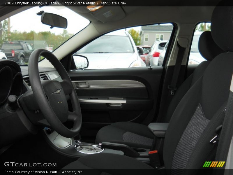 Bright Silver Metallic / Dark Slate Gray 2009 Chrysler Sebring LX Sedan