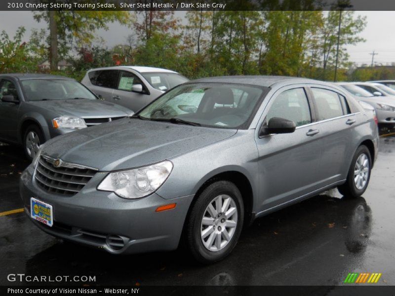Silver Steel Metallic / Dark Slate Gray 2010 Chrysler Sebring Touring Sedan
