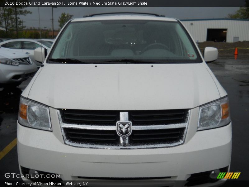 Stone White / Medium Slate Gray/Light Shale 2010 Dodge Grand Caravan SXT