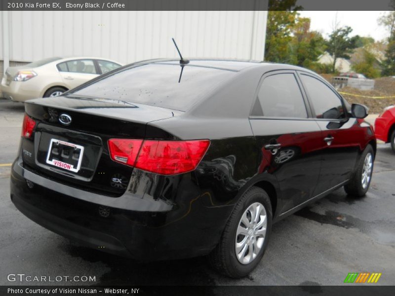 Ebony Black / Coffee 2010 Kia Forte EX