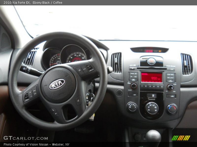 Ebony Black / Coffee 2010 Kia Forte EX