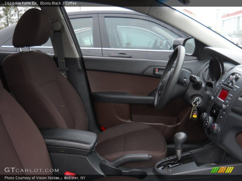 Ebony Black / Coffee 2010 Kia Forte EX