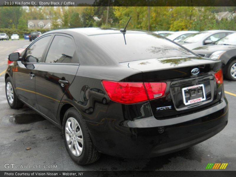 Ebony Black / Coffee 2010 Kia Forte EX