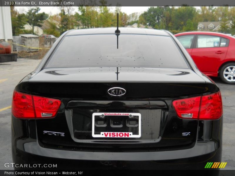 Ebony Black / Coffee 2010 Kia Forte EX