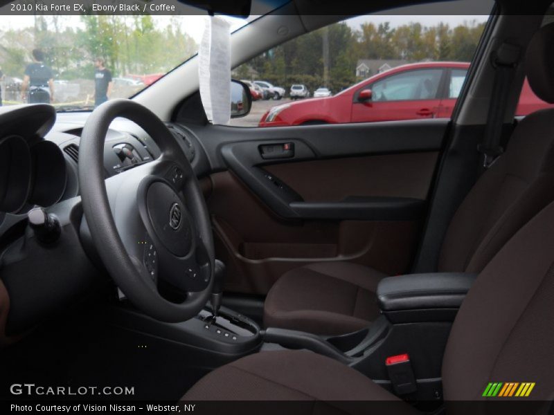 Ebony Black / Coffee 2010 Kia Forte EX