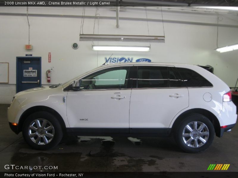 Creme Brulee Metallic / Light Camel 2008 Lincoln MKX AWD