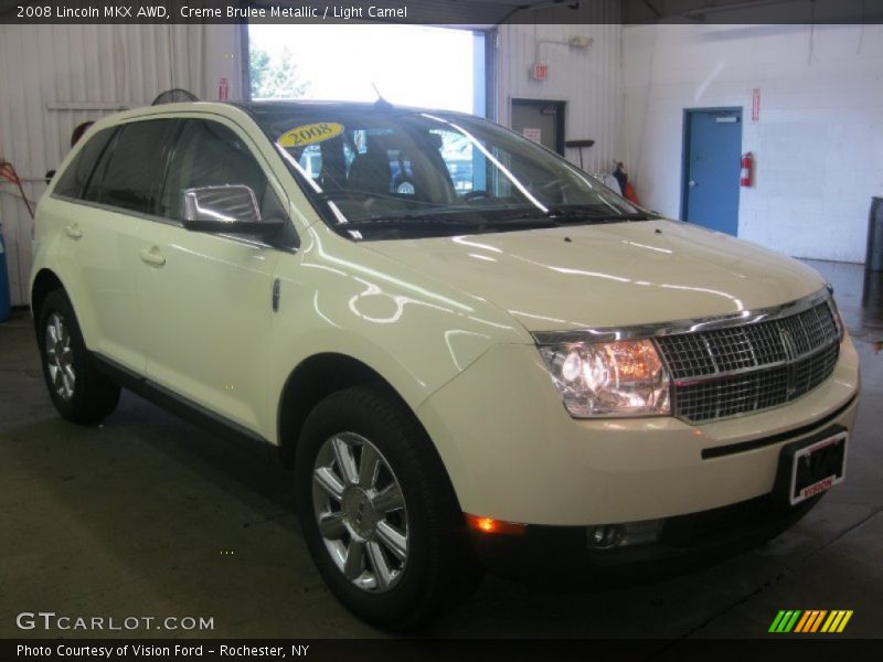 Creme Brulee Metallic / Light Camel 2008 Lincoln MKX AWD