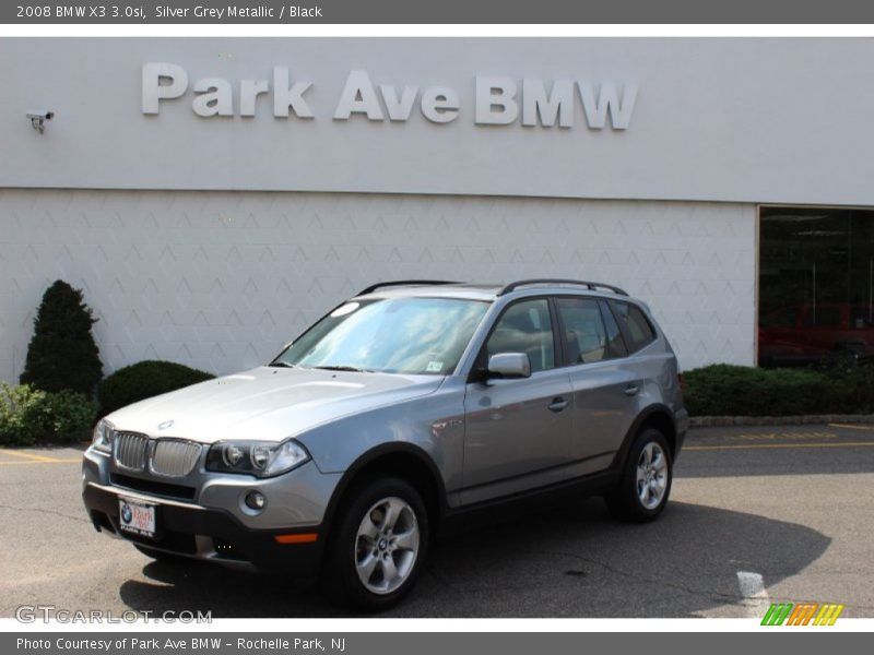 Silver Grey Metallic / Black 2008 BMW X3 3.0si