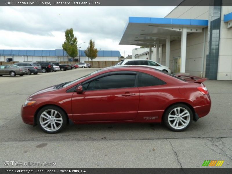 Habanero Red Pearl / Black 2006 Honda Civic Si Coupe