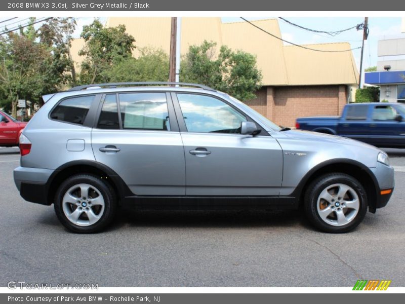 Silver Grey Metallic / Black 2008 BMW X3 3.0si