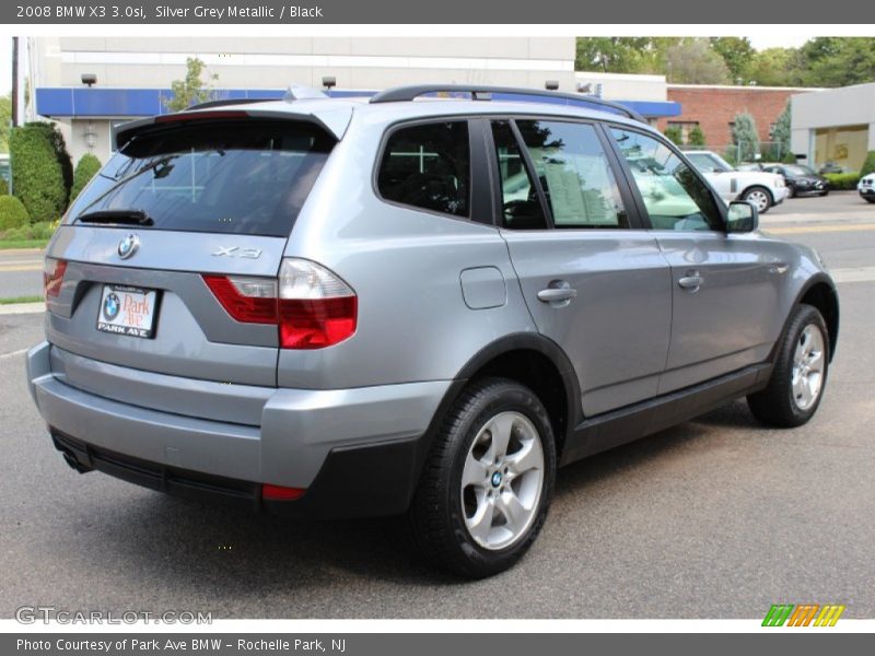 Silver Grey Metallic / Black 2008 BMW X3 3.0si