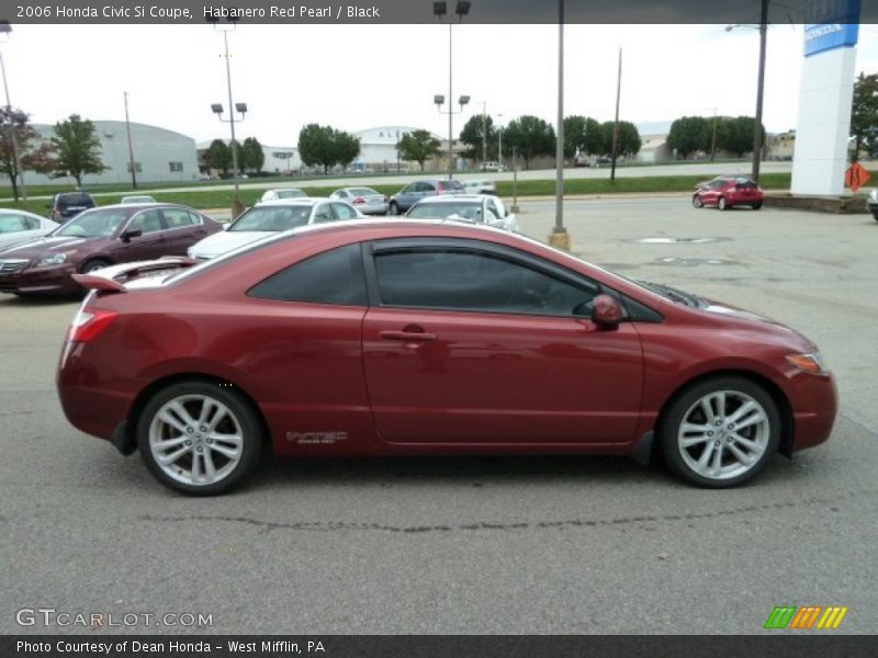 Habanero Red Pearl / Black 2006 Honda Civic Si Coupe