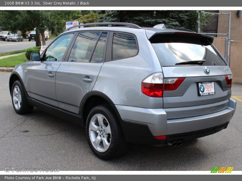 Silver Grey Metallic / Black 2008 BMW X3 3.0si