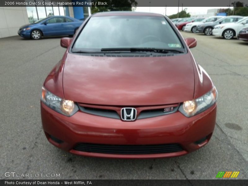 Habanero Red Pearl / Black 2006 Honda Civic Si Coupe