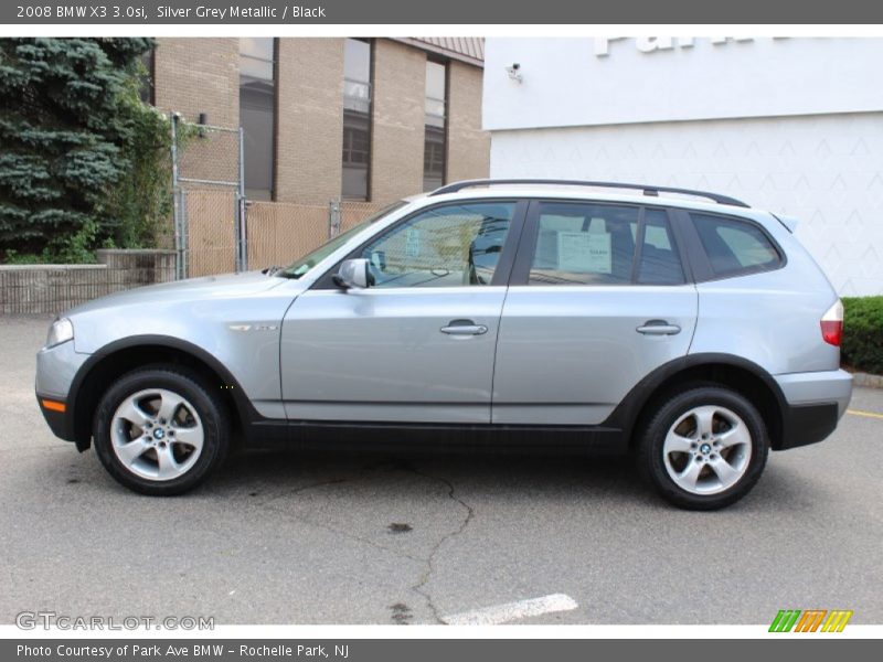 Silver Grey Metallic / Black 2008 BMW X3 3.0si