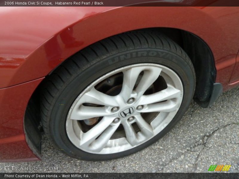Habanero Red Pearl / Black 2006 Honda Civic Si Coupe