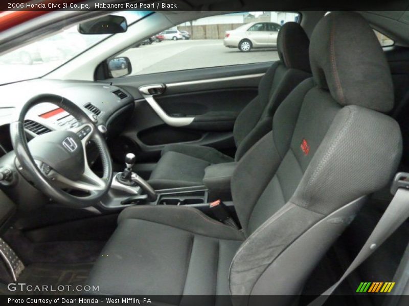Habanero Red Pearl / Black 2006 Honda Civic Si Coupe