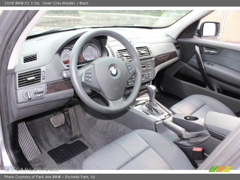 Silver Grey Metallic / Black 2008 BMW X3 3.0si