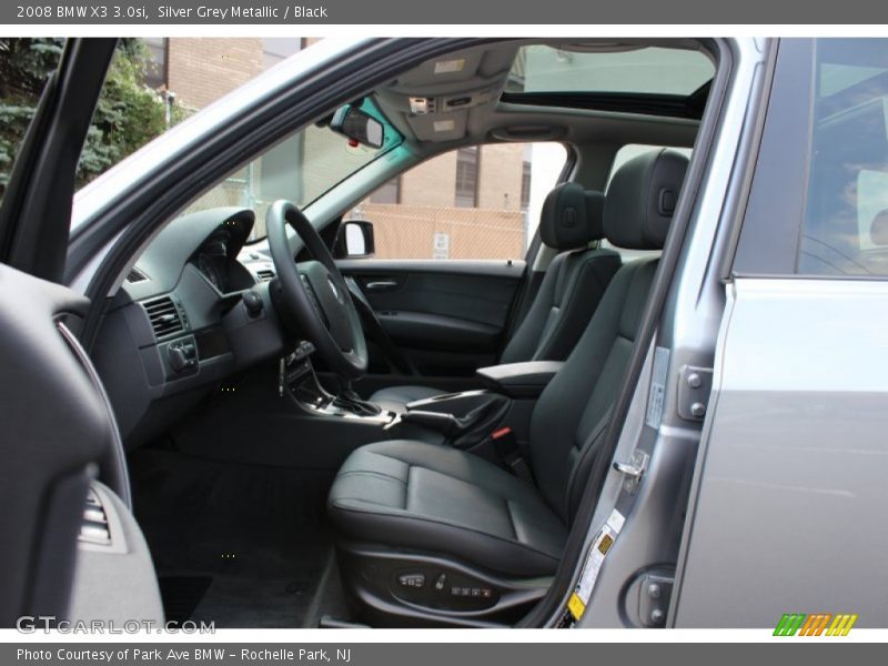 Silver Grey Metallic / Black 2008 BMW X3 3.0si