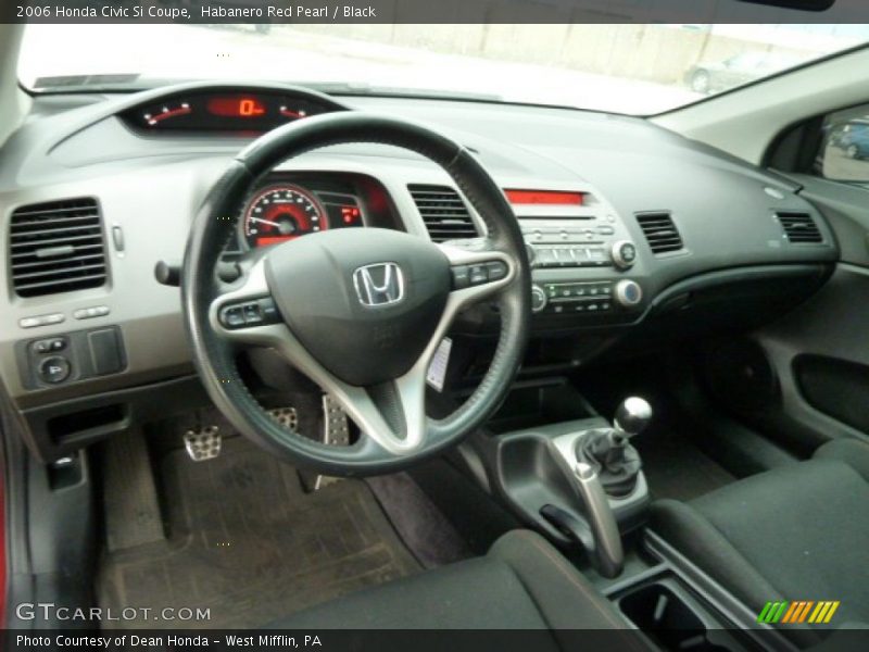 Habanero Red Pearl / Black 2006 Honda Civic Si Coupe