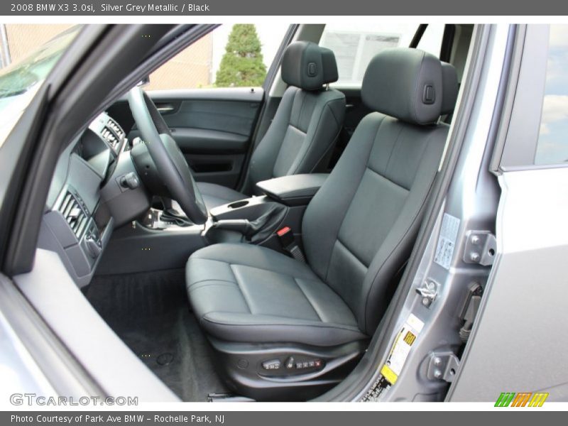 Silver Grey Metallic / Black 2008 BMW X3 3.0si